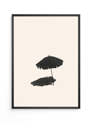 Sonnenschirm minimalistisch Schatten
