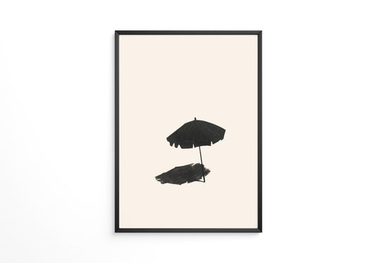 Sonnenschirm minimalistisch Schatten