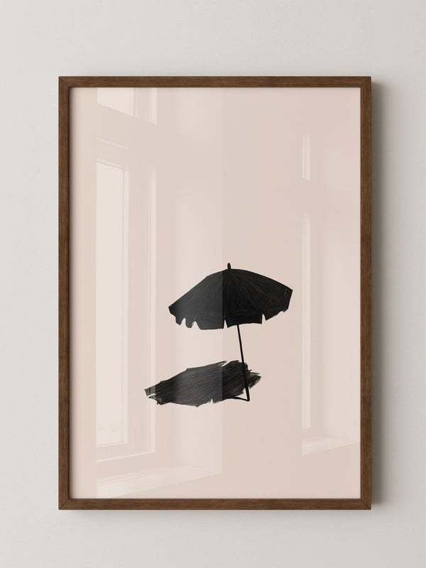 Sonnenschirm minimalistisch Schatten