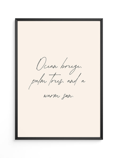 Handschrift Meeressonne Beige