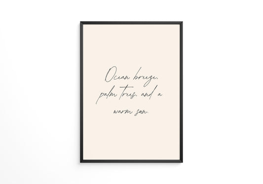 Handschrift Meeressonne Beige