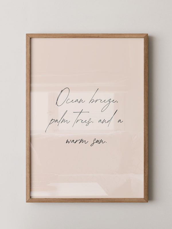 Handschrift Meeressonne Beige