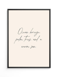 Handschrift Meeressonne Beige