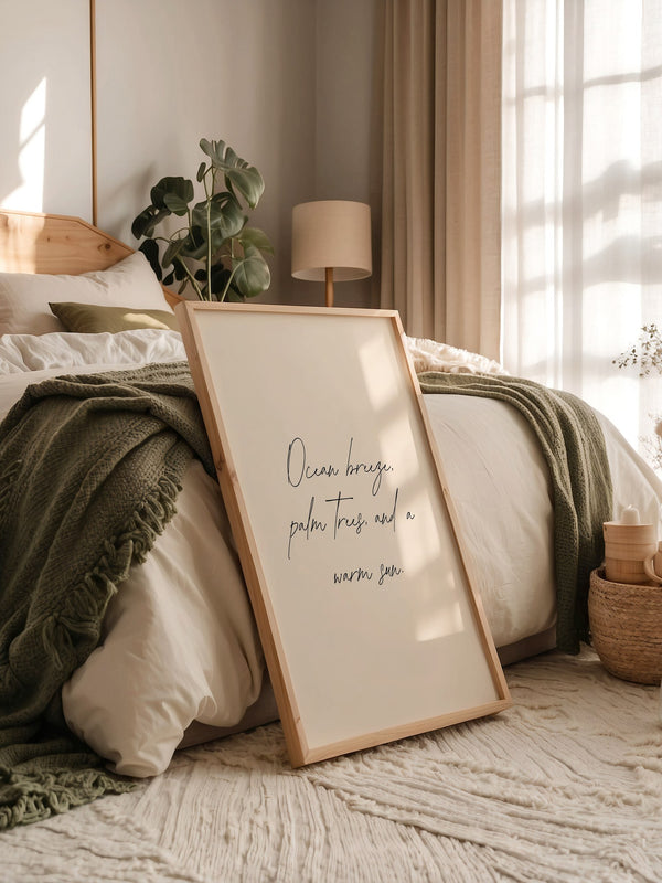 Handschrift Meeressonne Beige