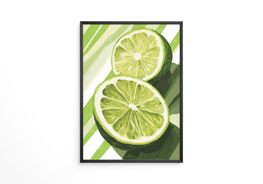 Limetten Streifen Grafik