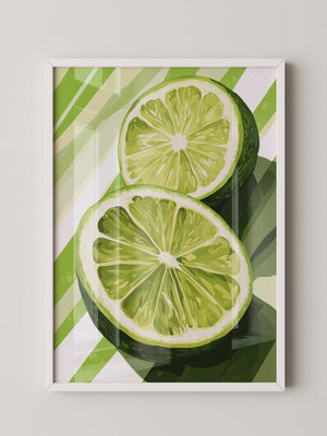 Limetten Streifen Grafik