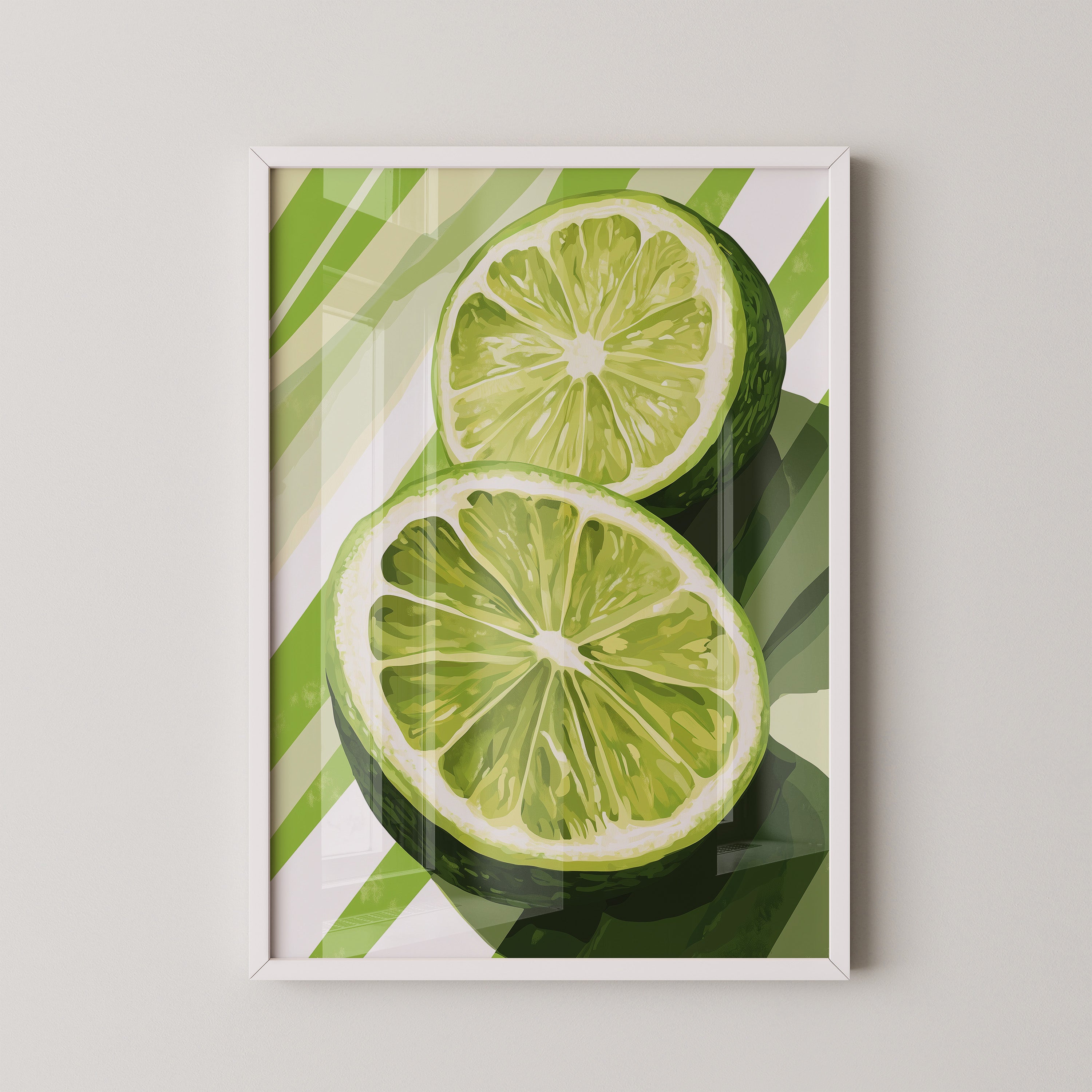 Limetten Streifen Grafik