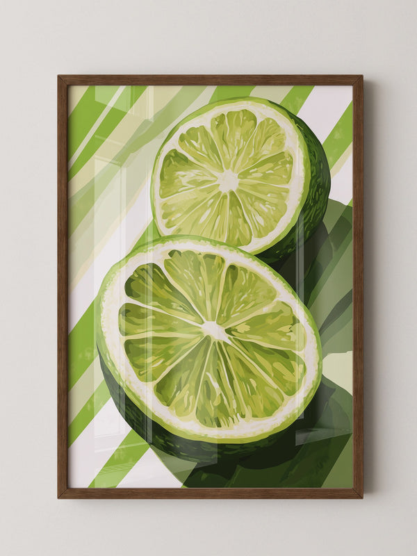 Limetten Streifen Grafik