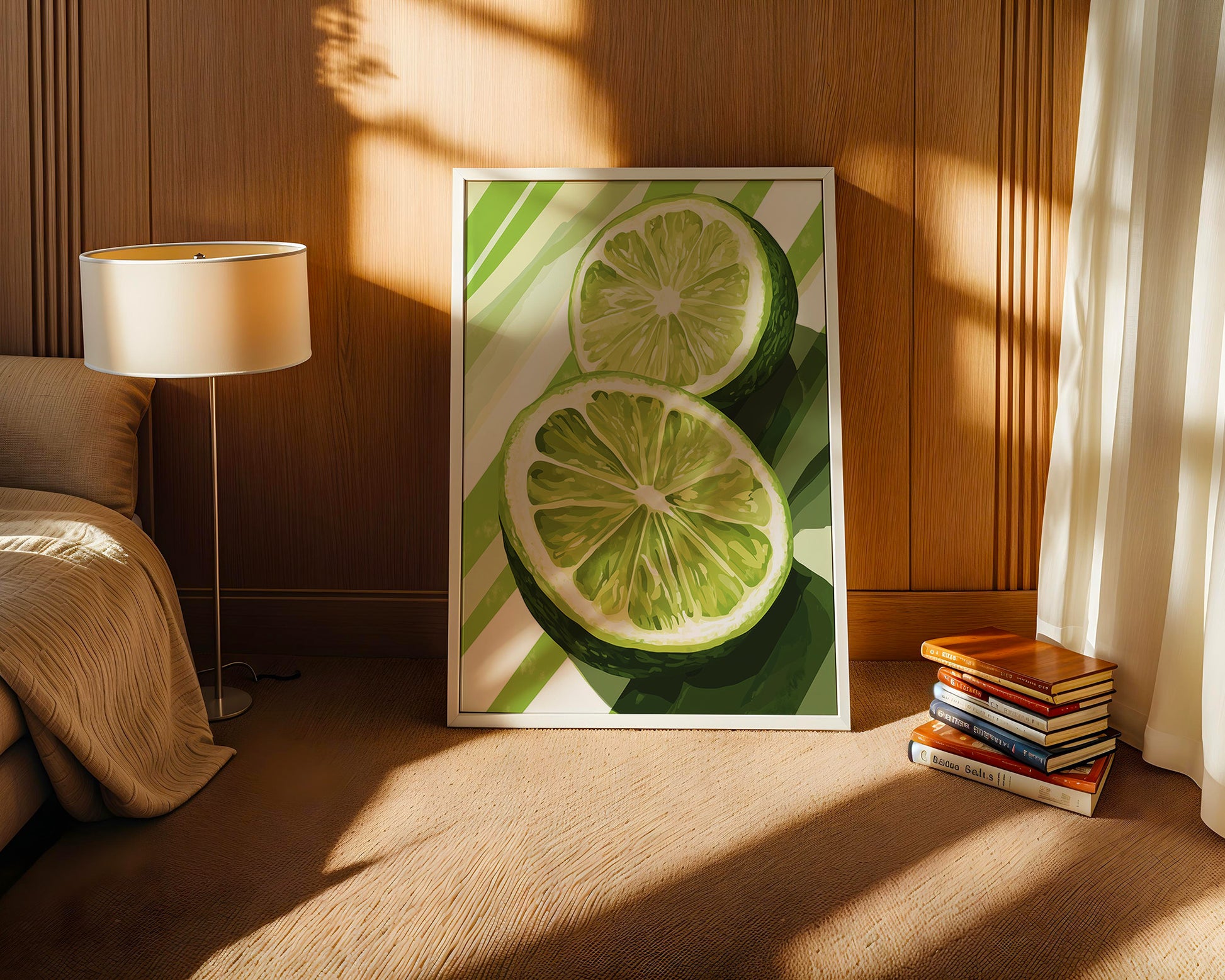 Limetten Streifen Grafik
