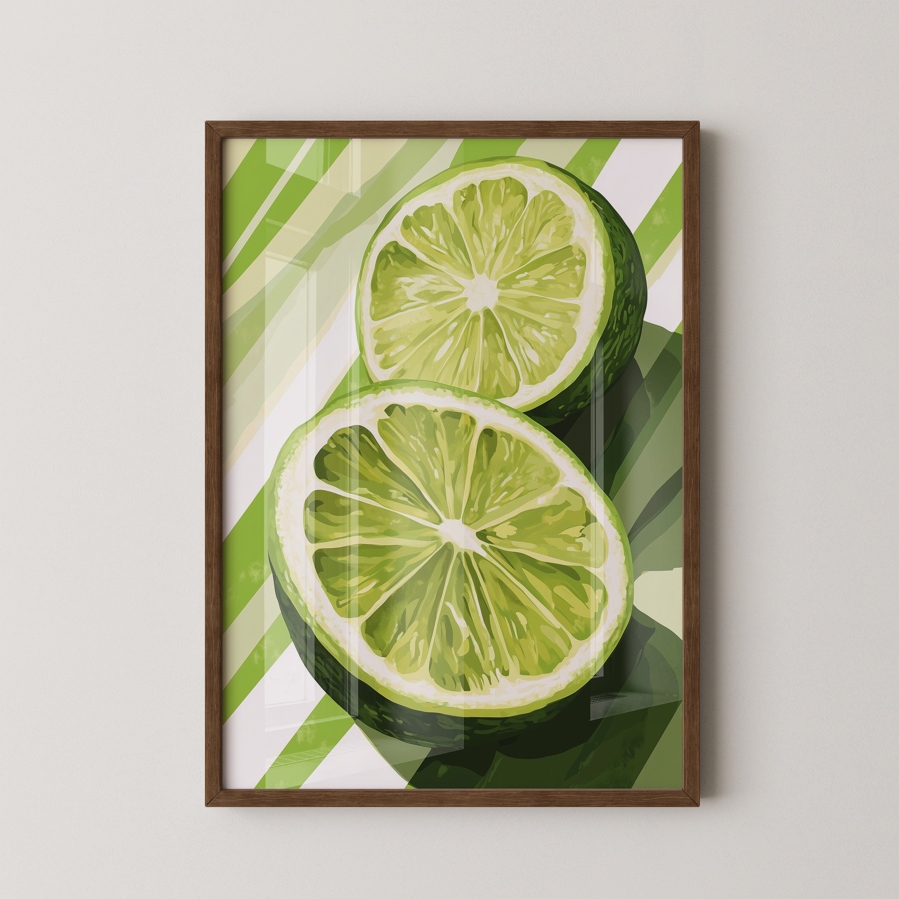 Limetten Streifen Grafik