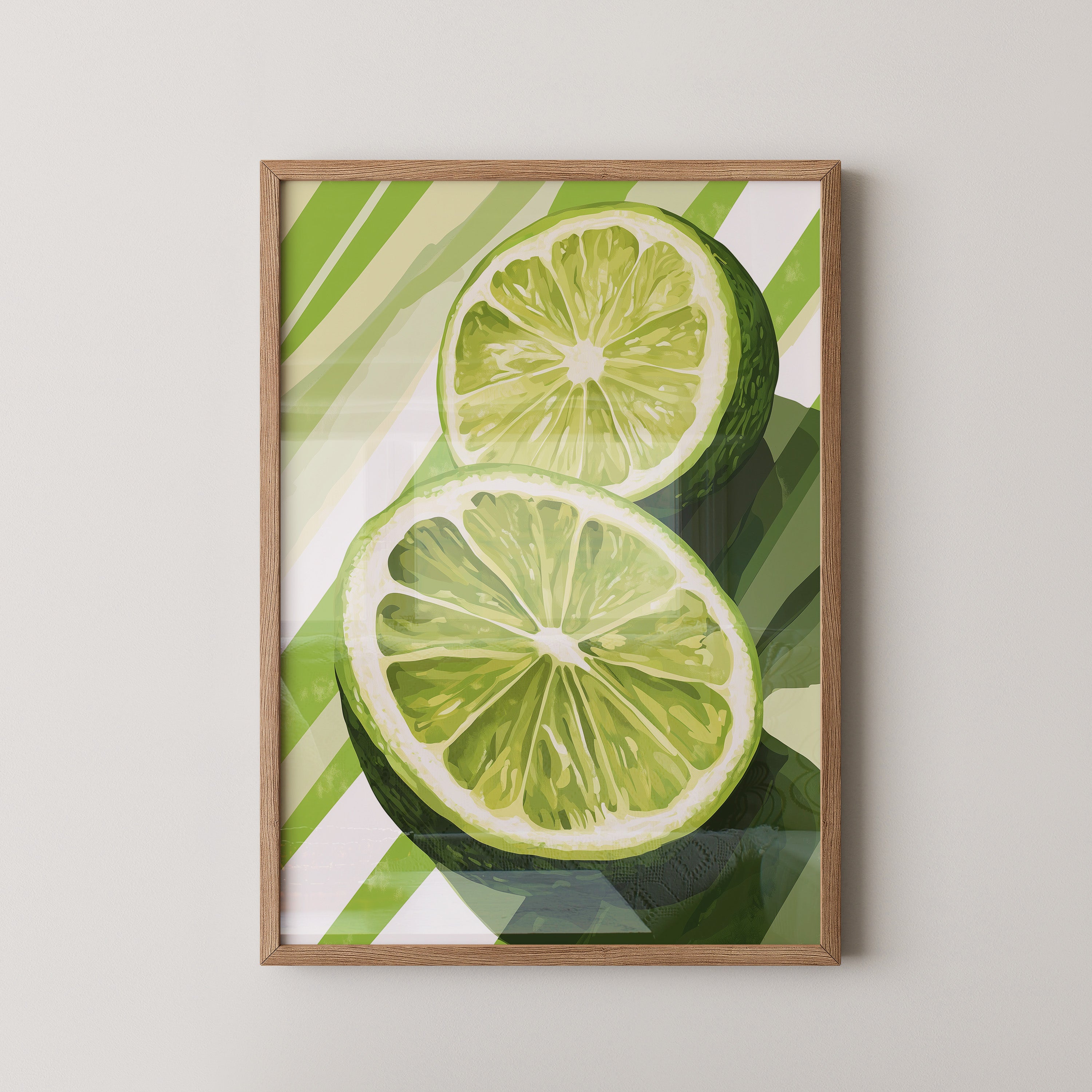 Limetten Streifen Grafik