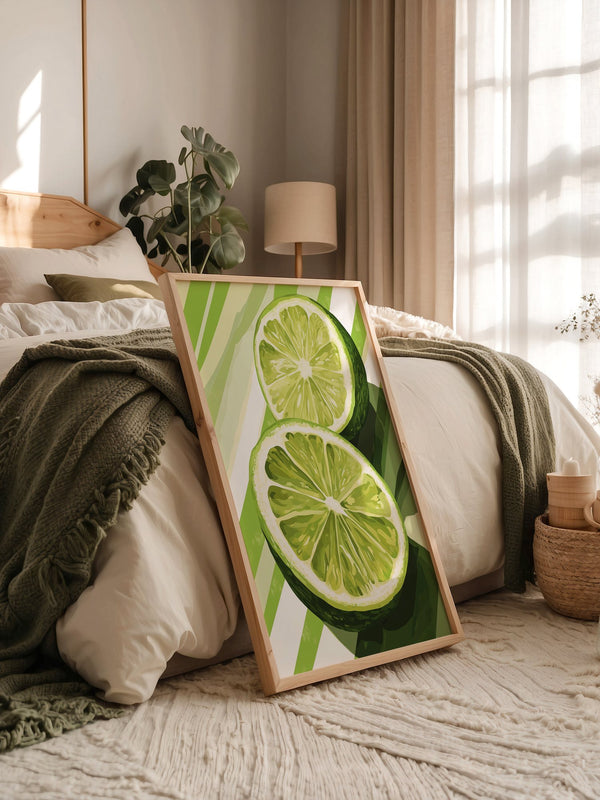 Limetten Streifen Grafik