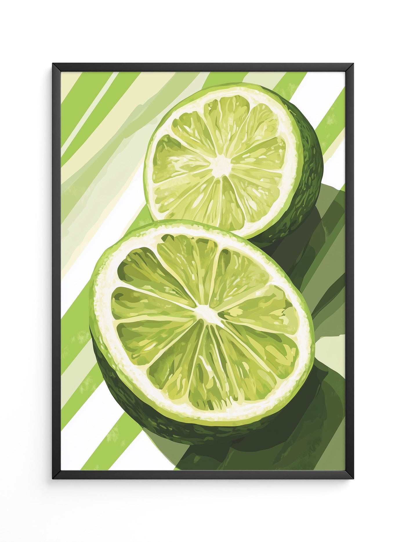 Limetten Streifen Grafik