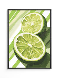 Limetten Streifen Grafik
