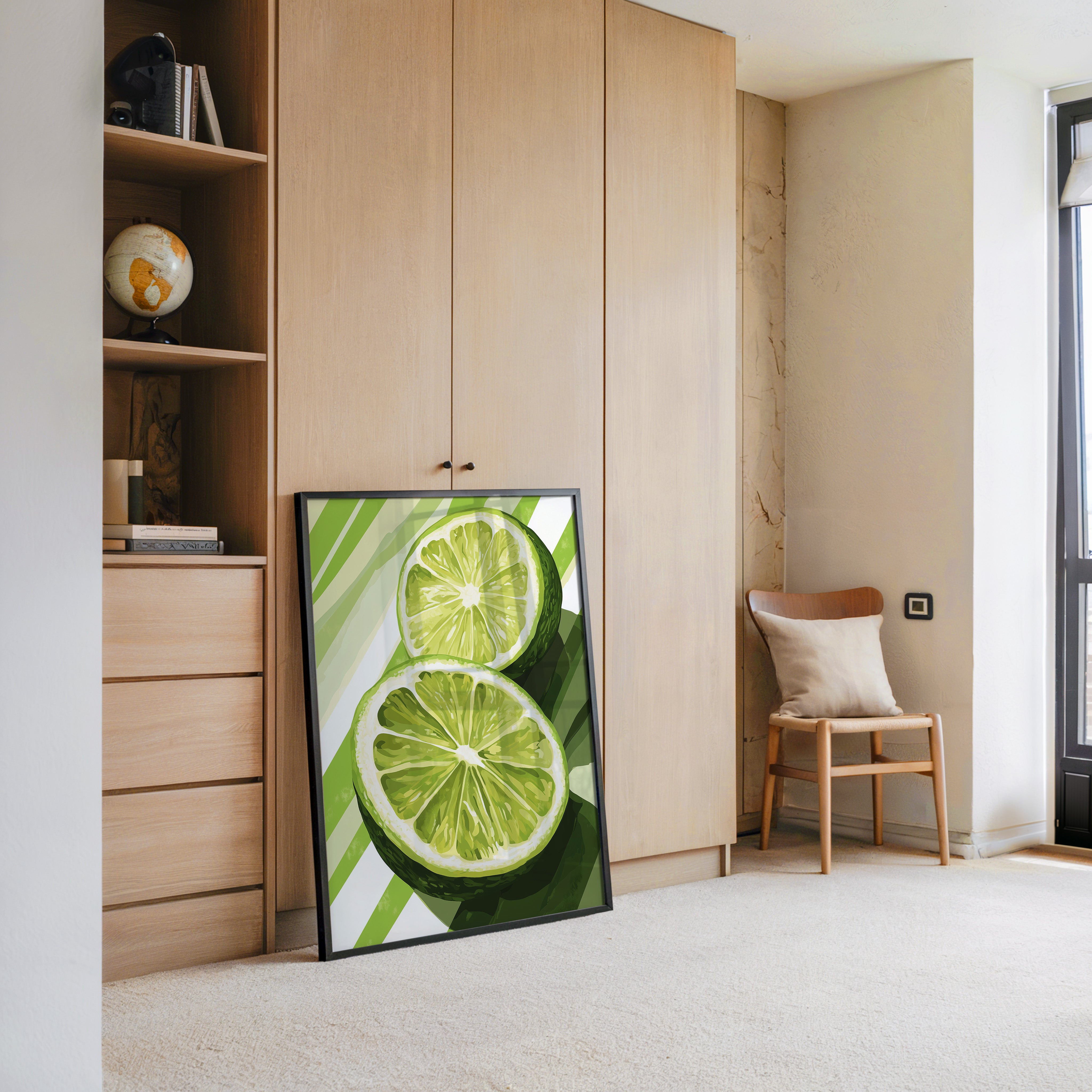 Limetten Streifen Grafik