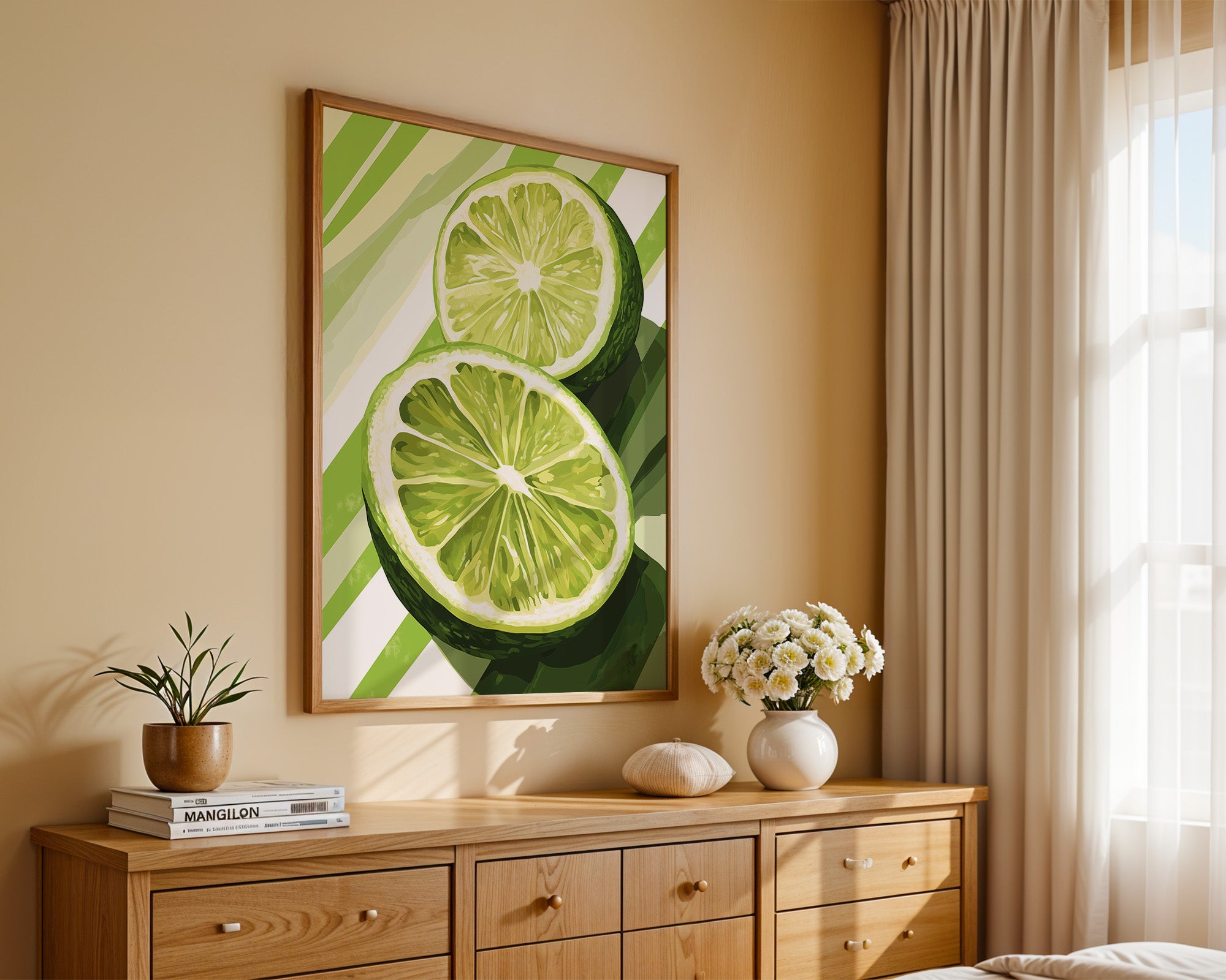 Limetten Streifen Grafik