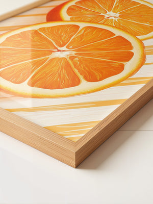 Orangen Scheiben grafisch