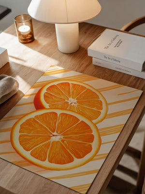 Orangen Scheiben grafisch