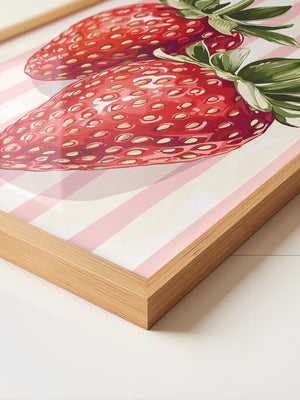 Erdbeeren gestreift Vintage
