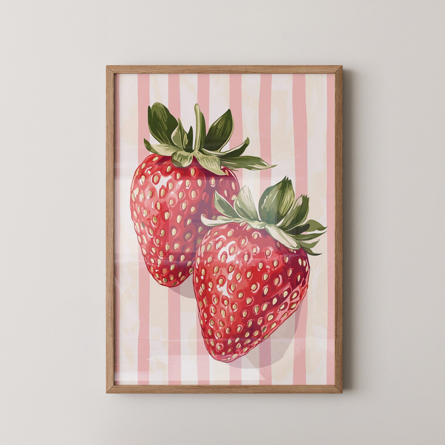 Erdbeeren gestreift Vintage