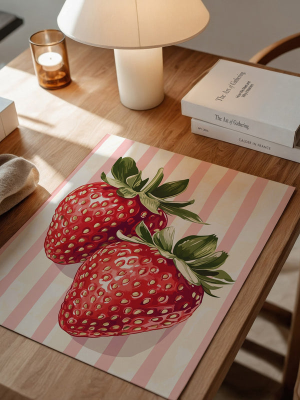 Erdbeeren gestreift Vintage