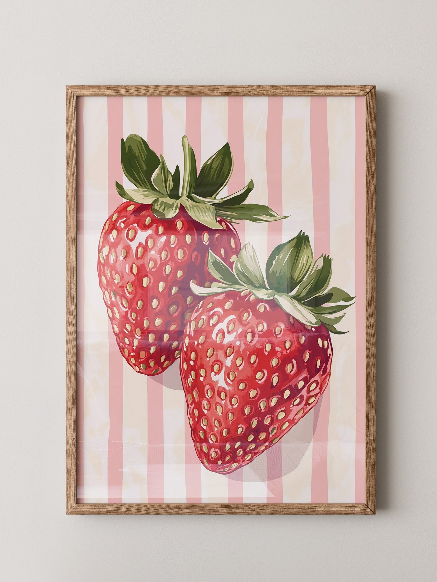 Erdbeeren gestreift Vintage