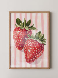 Erdbeeren gestreift Vintage