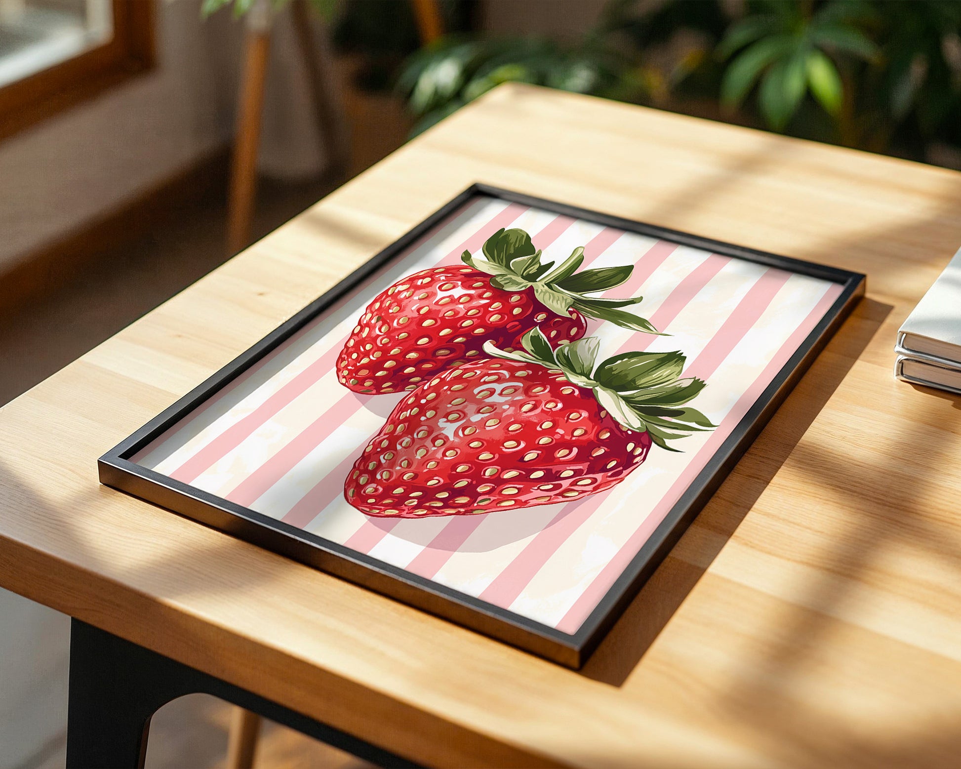 Erdbeeren gestreift Vintage