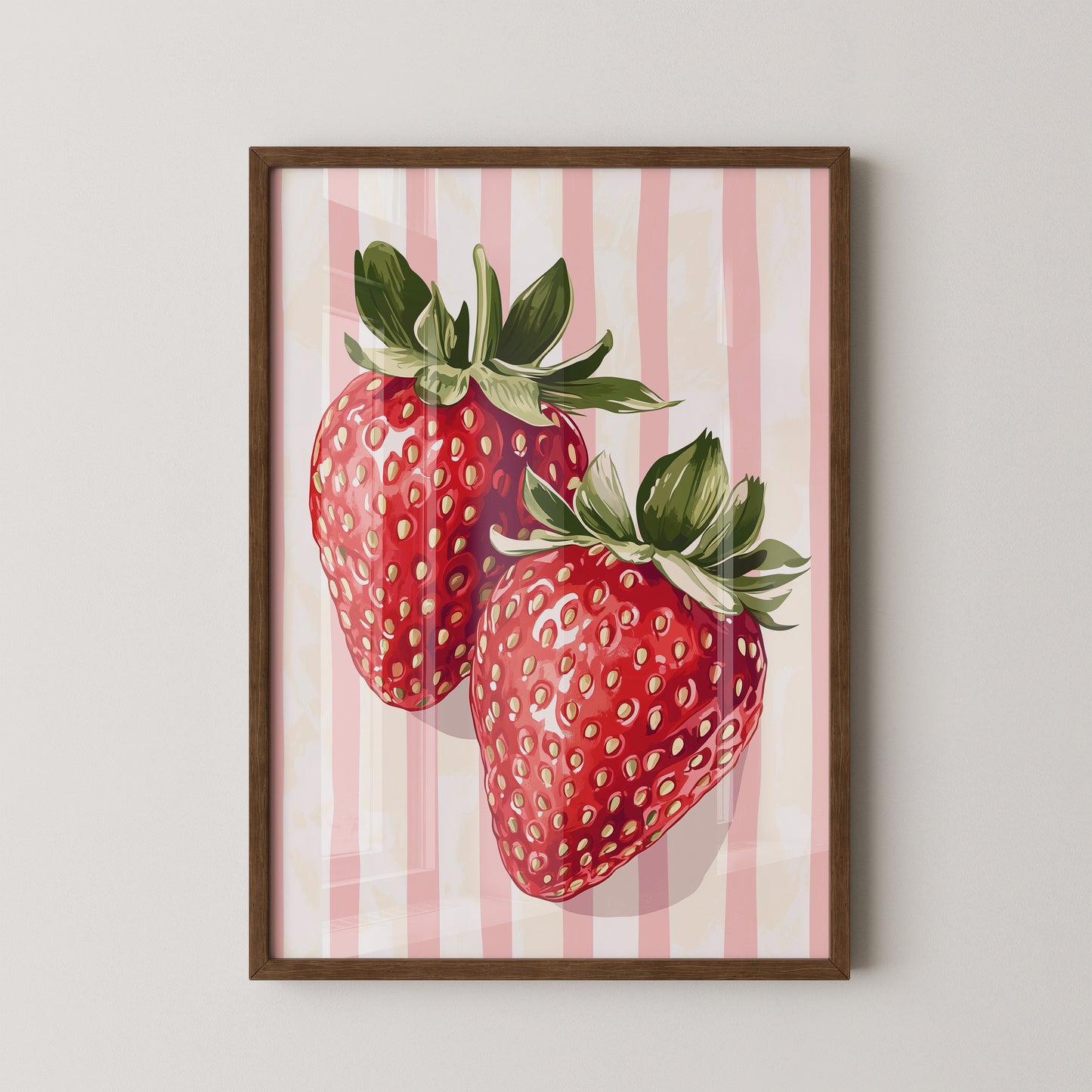 Erdbeeren gestreift Vintage