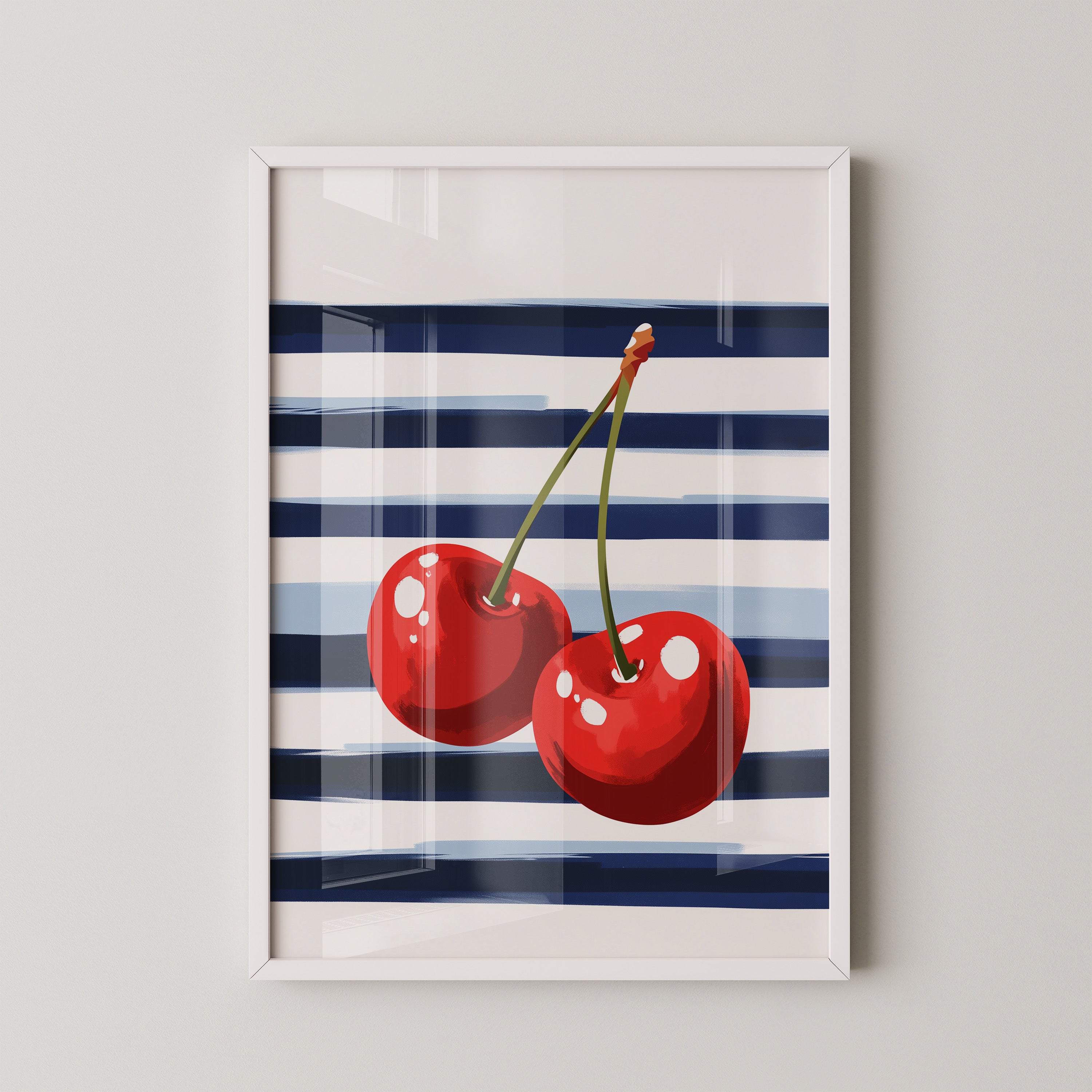 Kirschen Streifen Grafik