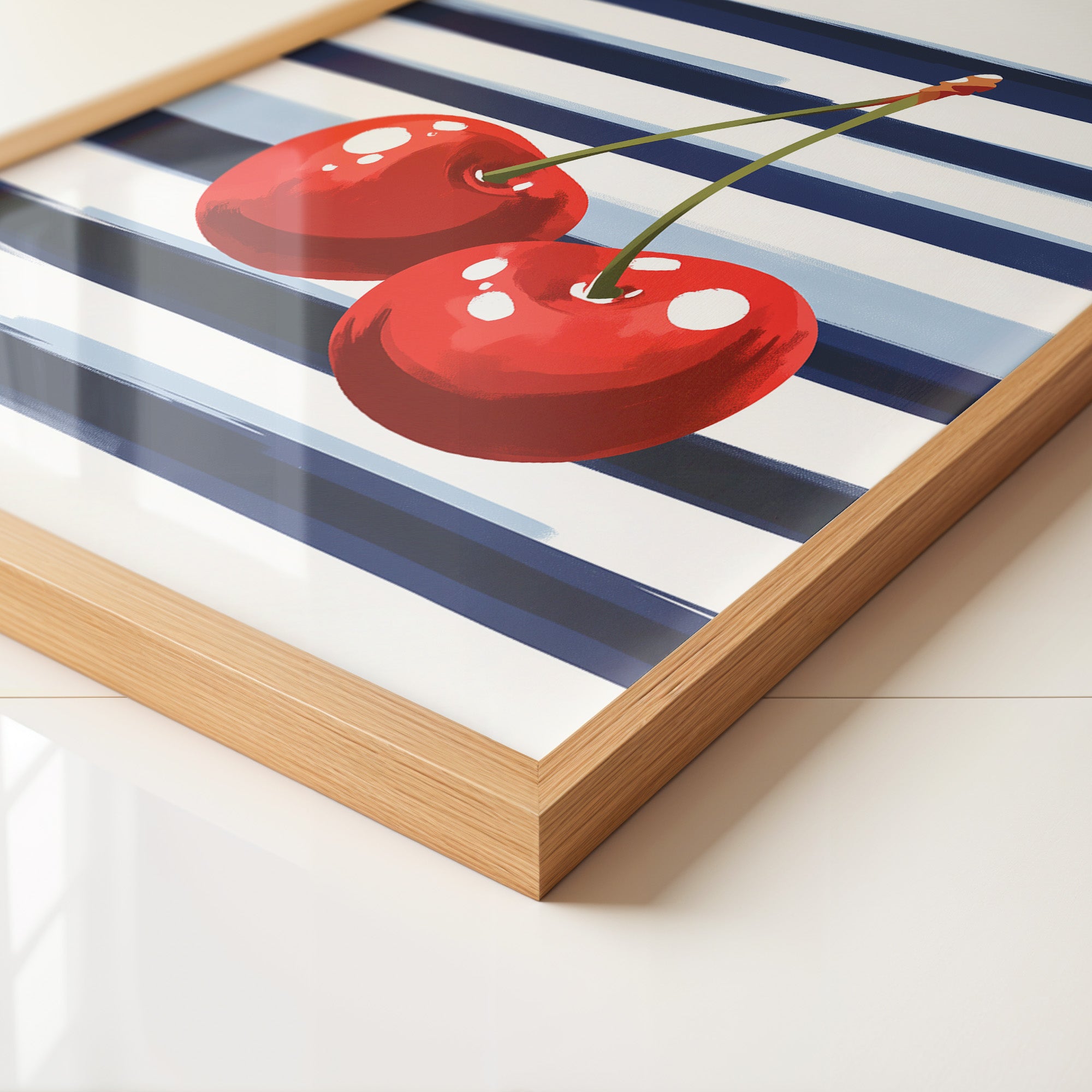 Kirschen Streifen Grafik