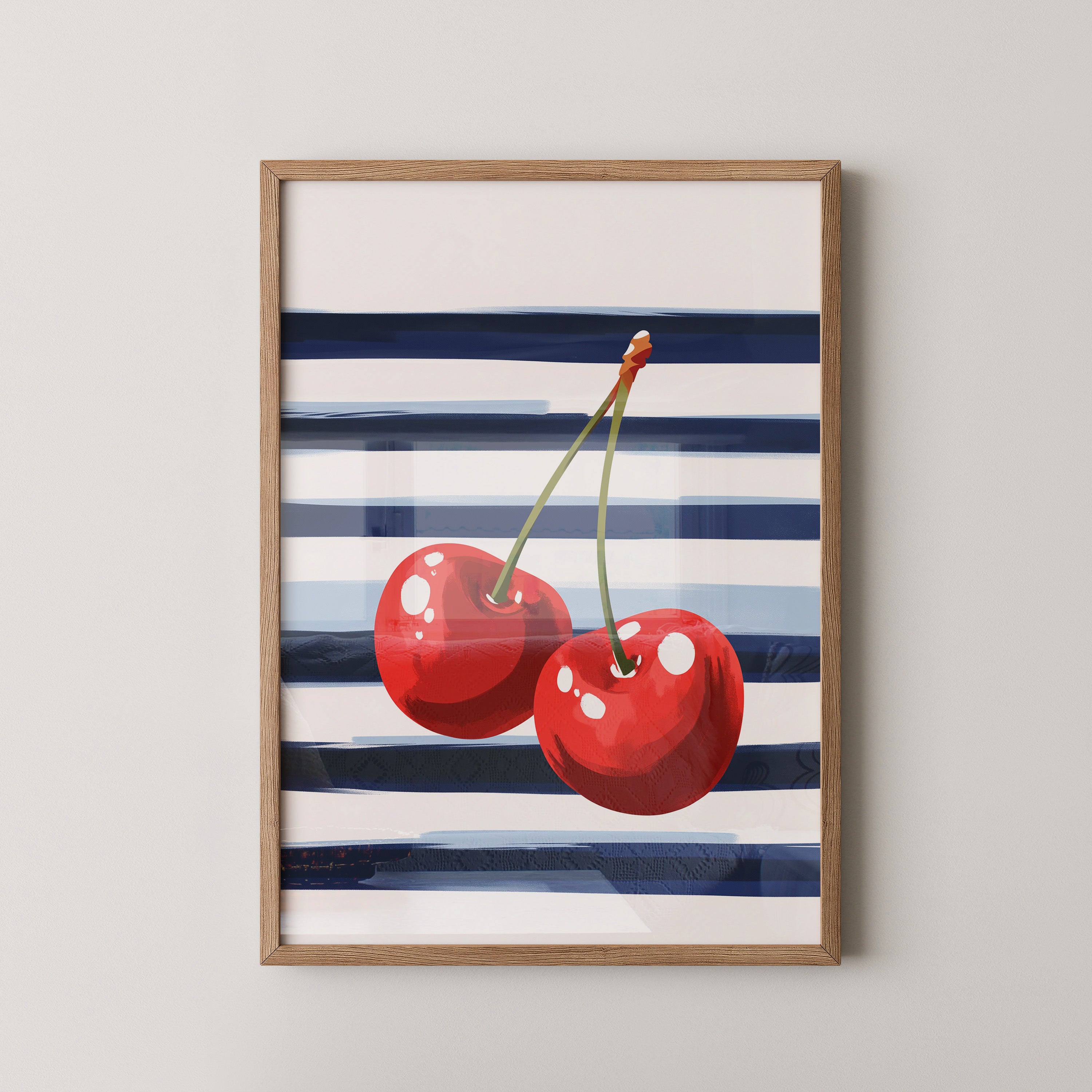 Kirschen Streifen Grafik