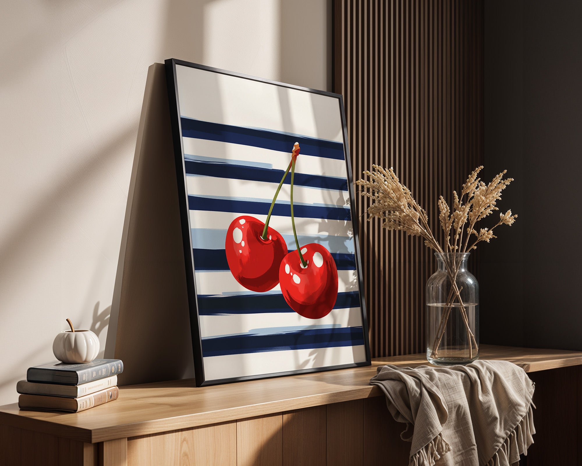 Kirschen Streifen Grafik