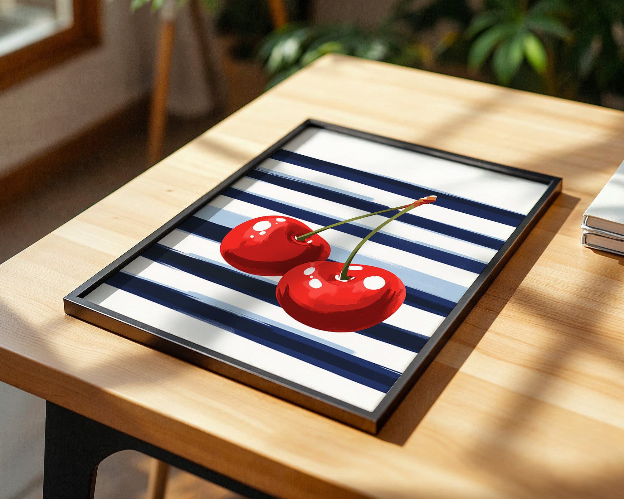 Kirschen Streifen Grafik