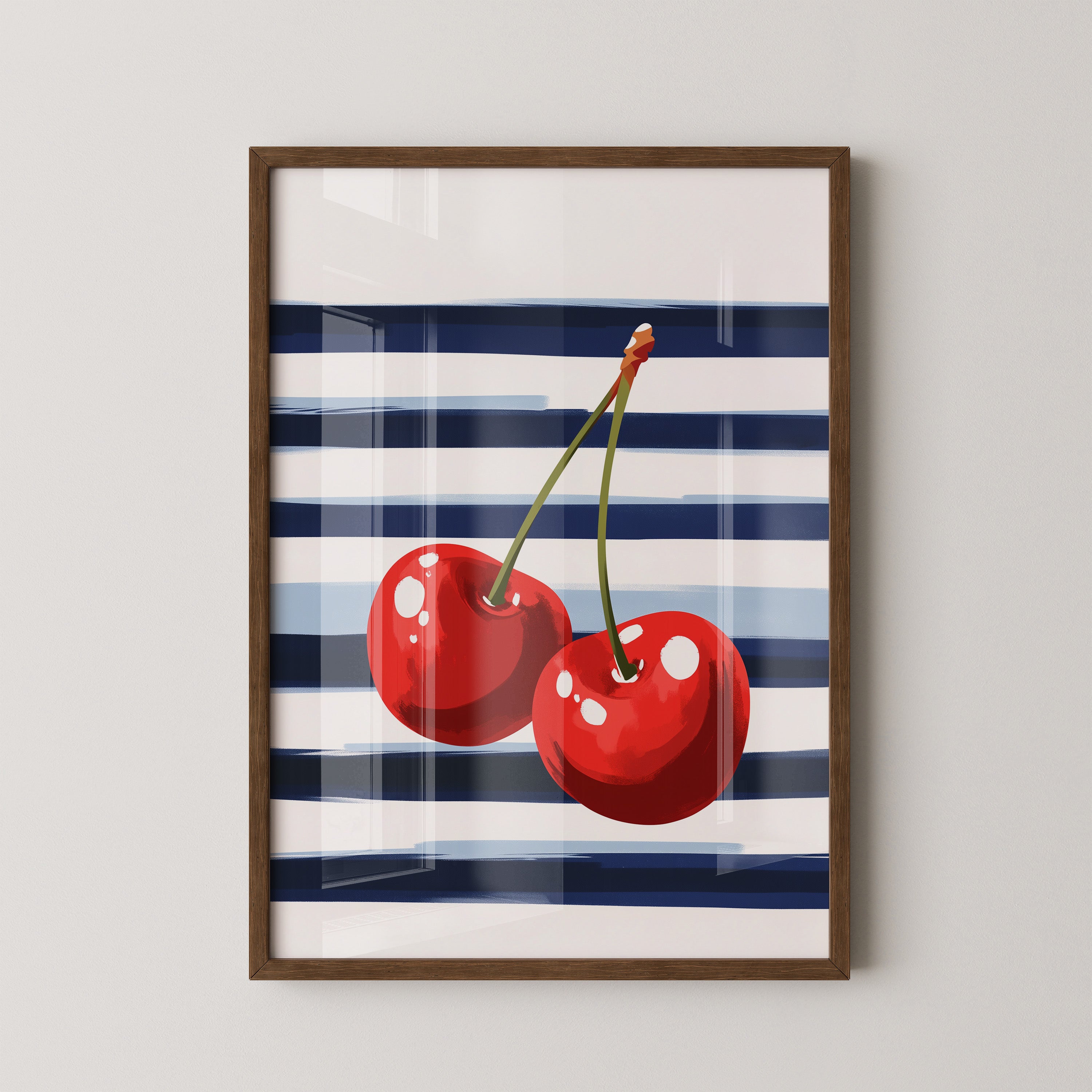 Kirschen Streifen Grafik