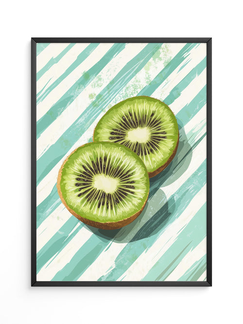 Kiwi Scheiben Streifenmuster