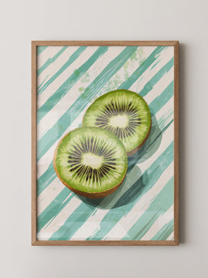 Kiwi Scheiben Streifenmuster