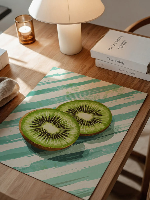 Kiwi Scheiben Streifenmuster