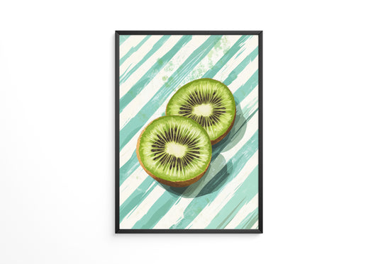 Kiwi Scheiben Streifenmuster