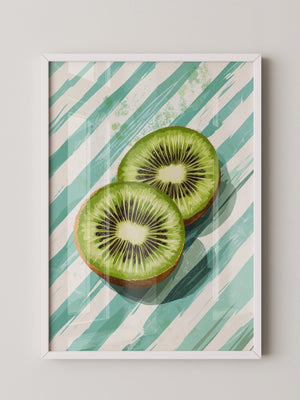Kiwi Scheiben Streifenmuster