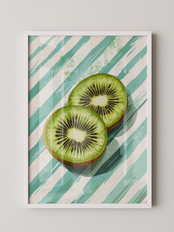 Kiwi Scheiben Streifenmuster