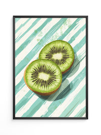 Kiwi Scheiben Streifenmuster
