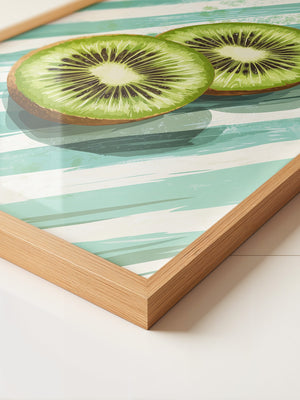 Kiwi Scheiben Streifenmuster