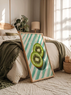 Kiwi Scheiben Streifenmuster