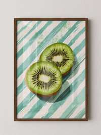 Kiwi Scheiben Streifenmuster