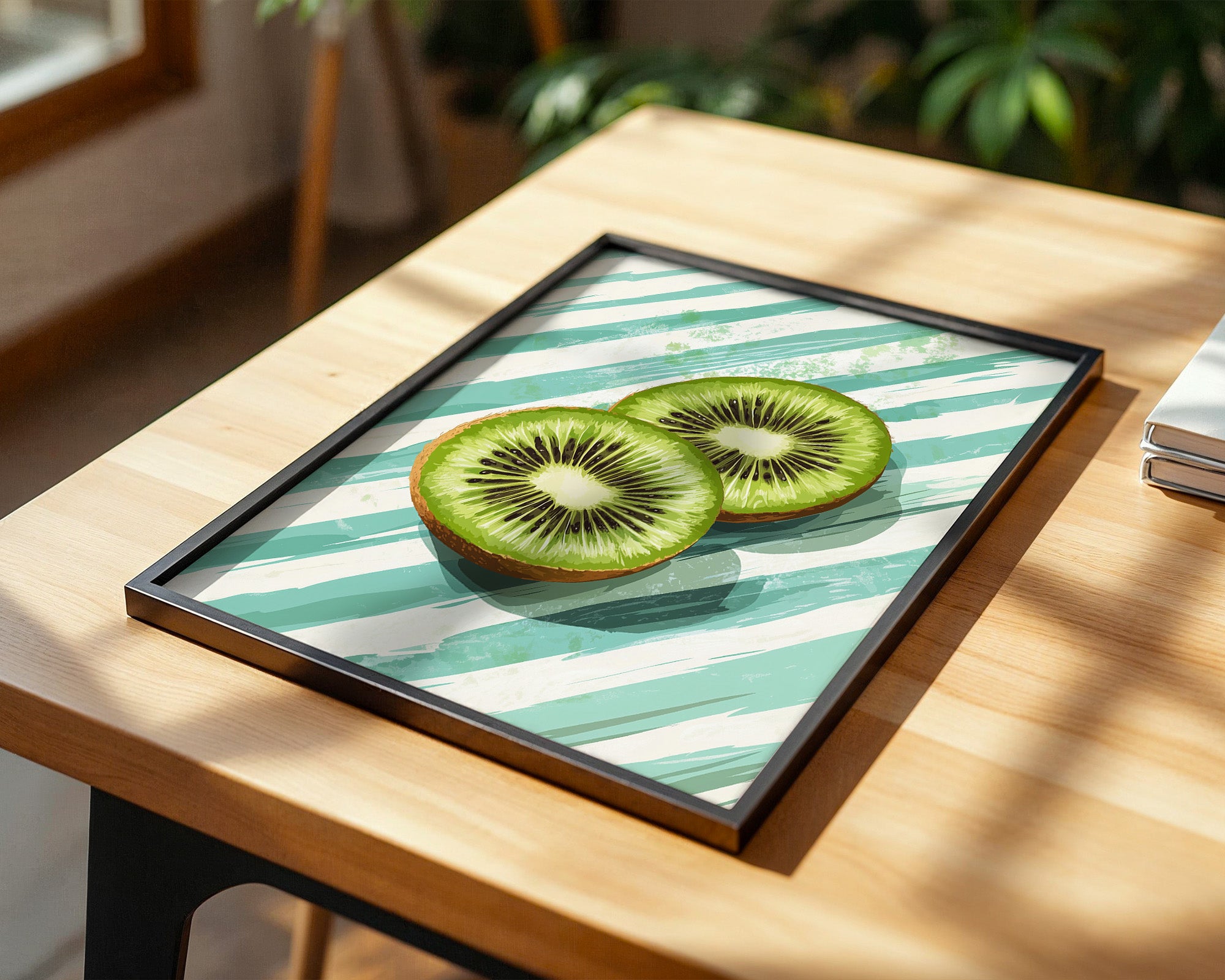 Kiwi Scheiben Streifenmuster