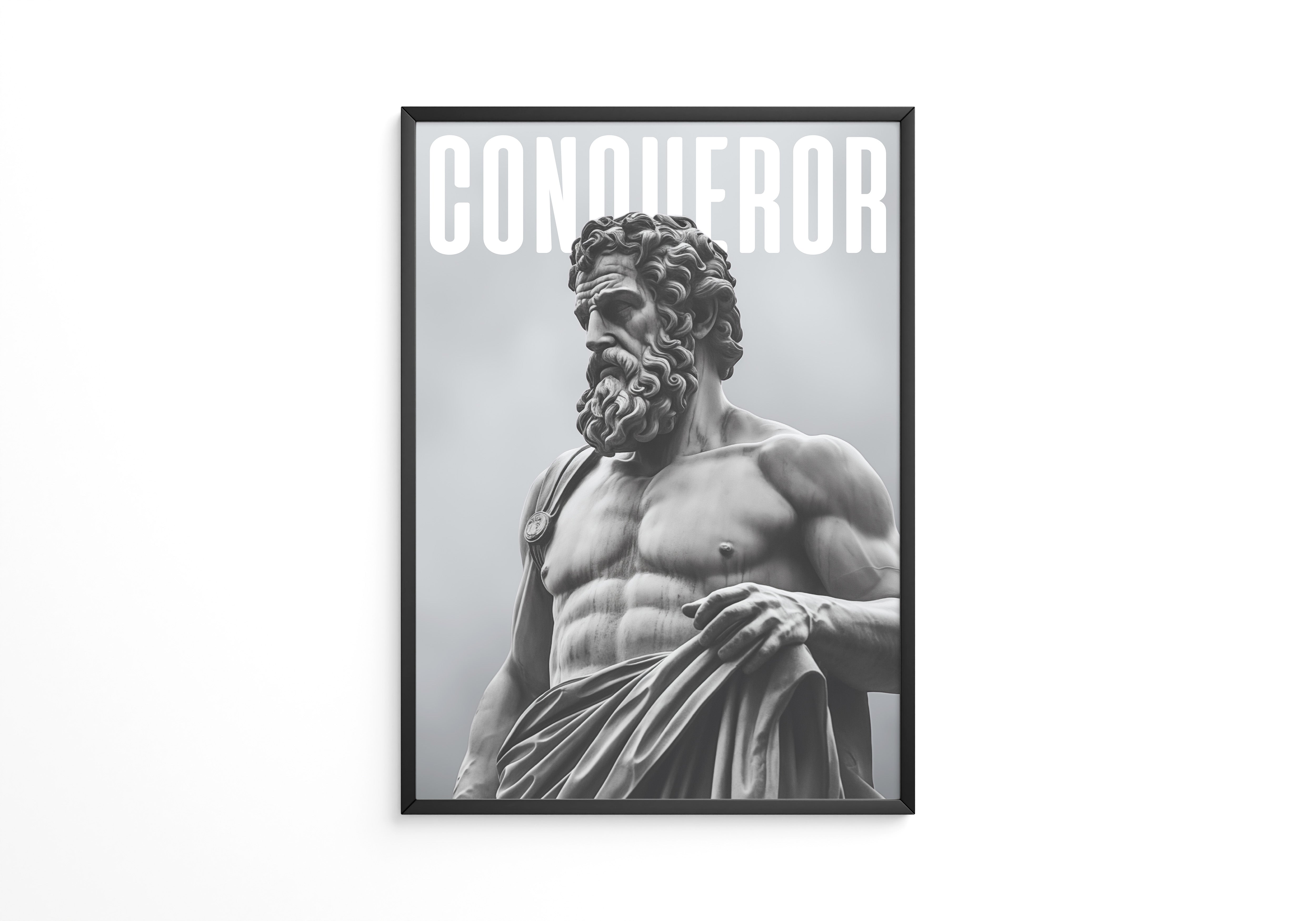 Statue Muskel Marmor Grau