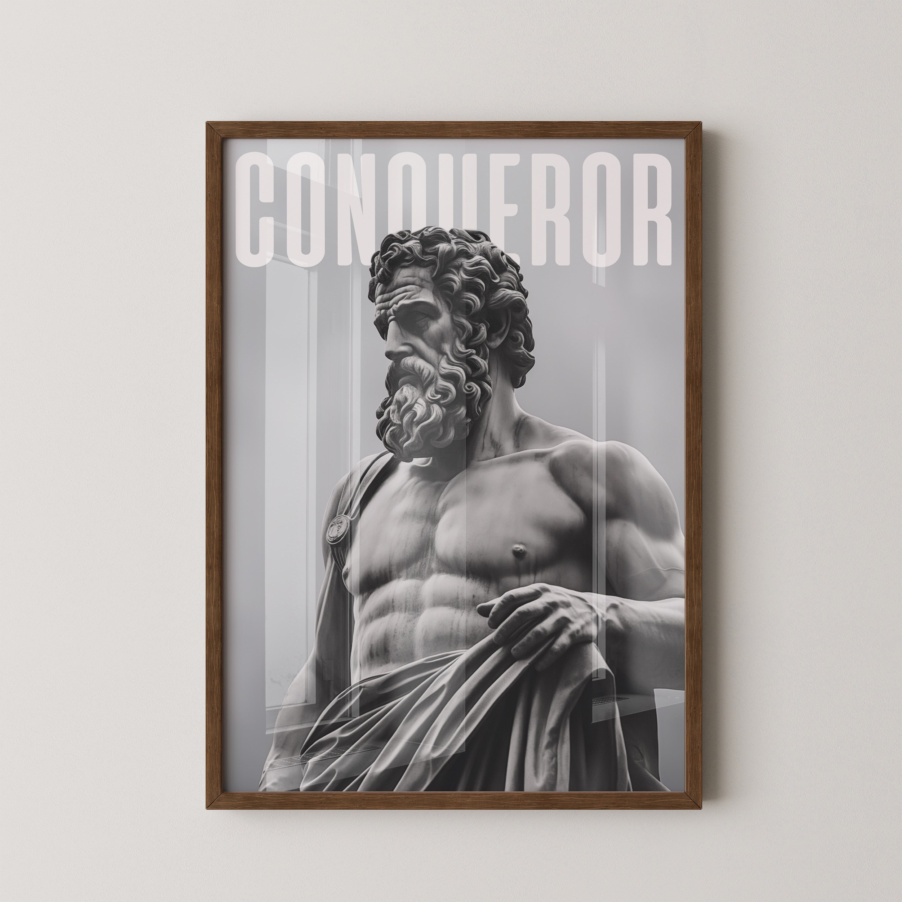 Statue Muskel Marmor Grau