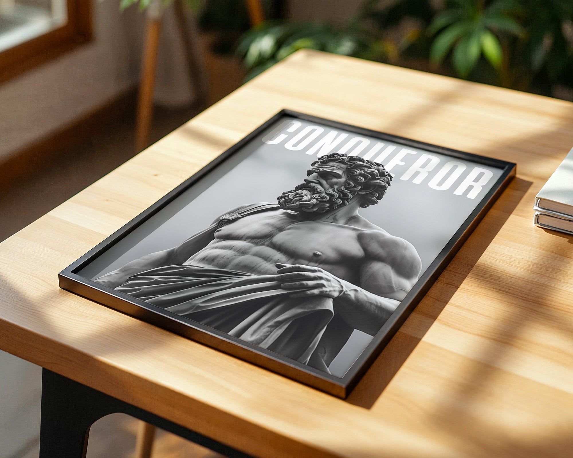 Statue Muskel Marmor Grau