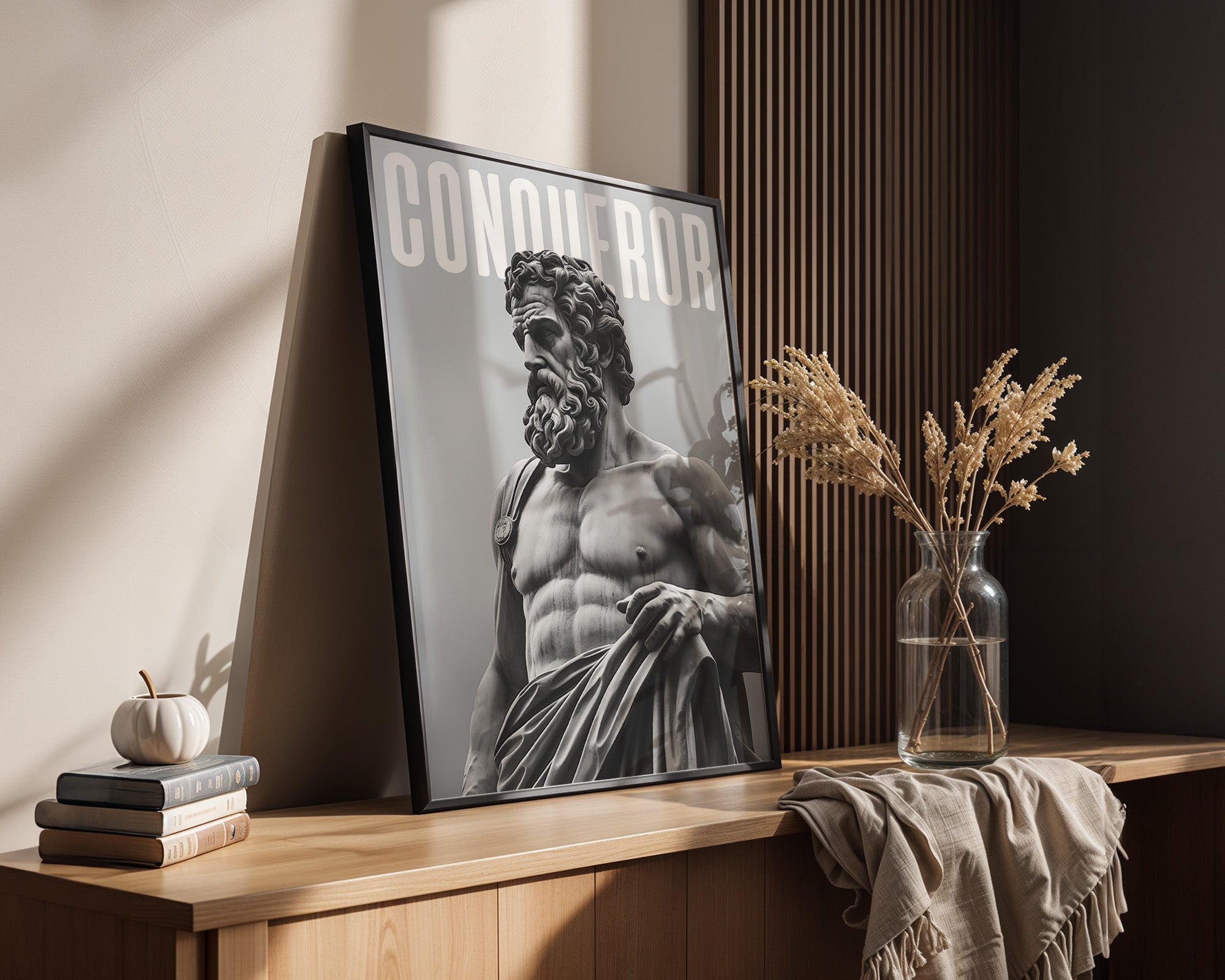 Statue Muskel Marmor Grau